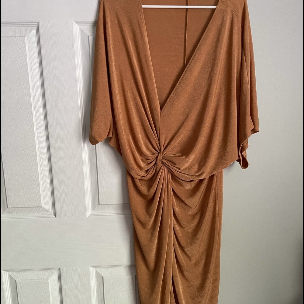 Flattering gold dress